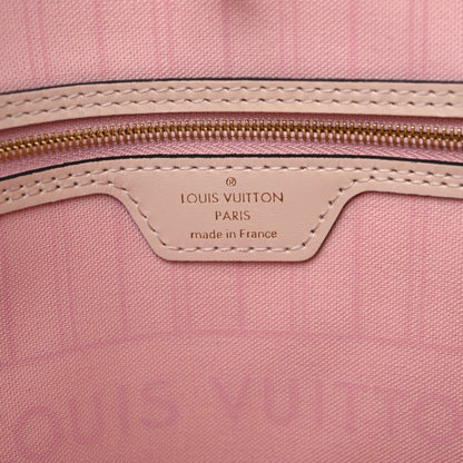 Louis Vuitton Damier Azur Braided Neverfull MM Pink 9 of 9