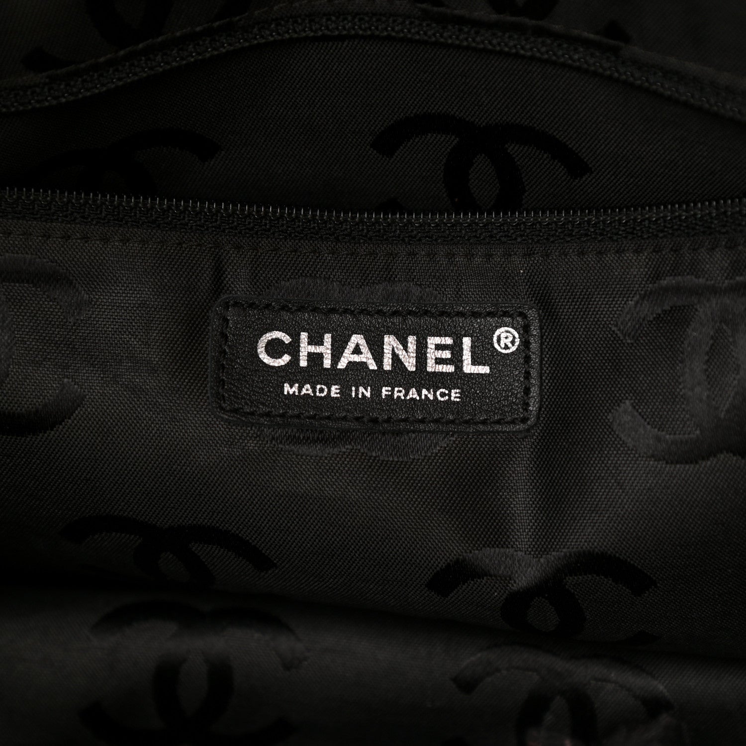 Chanel Calfskin Quilted Large Cambon Flap Beige Black 6 of 13