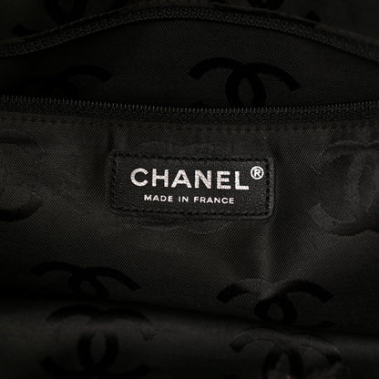 Chanel Calfskin Quilted Large Cambon Flap Beige Black 6 of 13