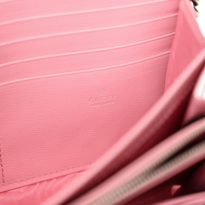 Gucci Azalea Calfskin Enamel Mini Dionysus Chain Wallet New Cherry Red Wild Rose Off White 6 of 15