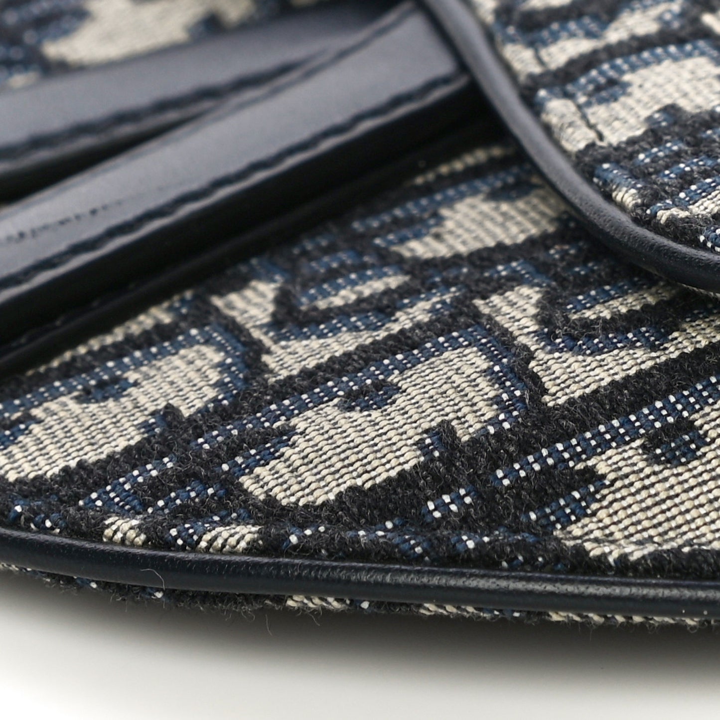 Oblique Saddle Belt Pouch Blue