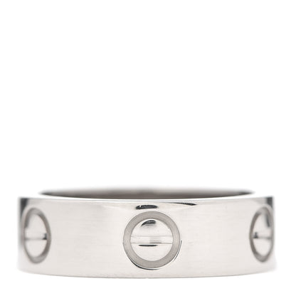 Cartier 18K White Gold 5.5mm LOVE Ring 50 5.25 3 of 4