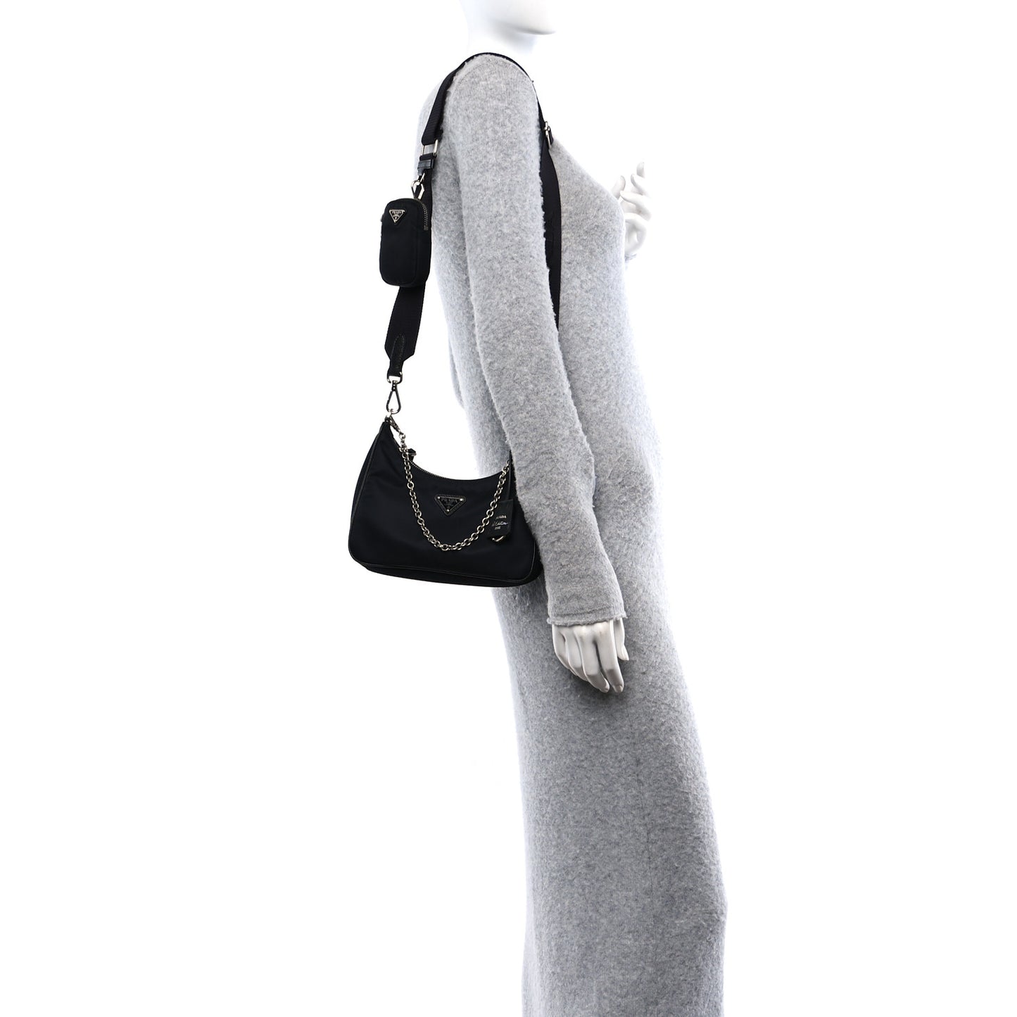 Nylon Re-Edition 2005 Shoulder Bag Black