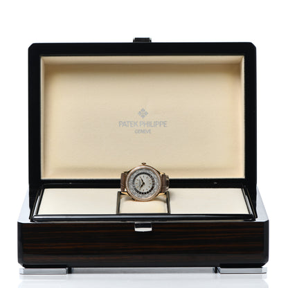 Patek Philippe 18K Rose Gold Alligator Diamond 36mm Complications World Time Automatic Watch 7130R-013 5 of 5