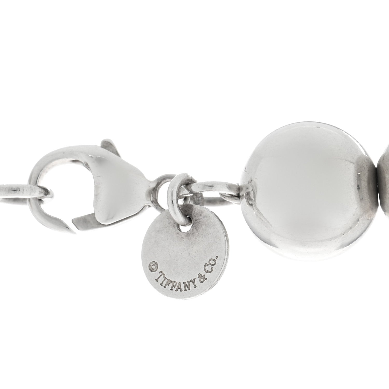 Tiffany Sterling Silver 10mm Hardwear Ball Necklace 4 of 4