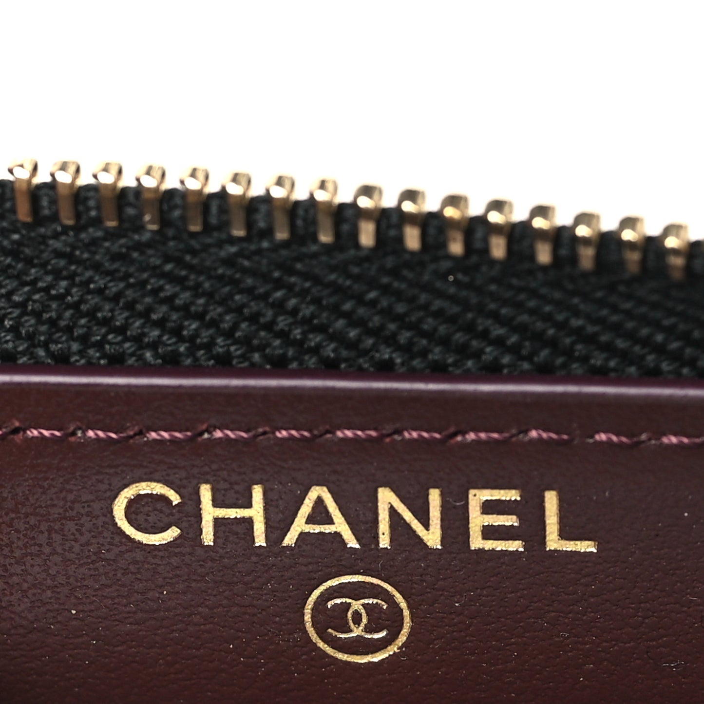 Caviar Quilted Medium Zip Around Wallet Black