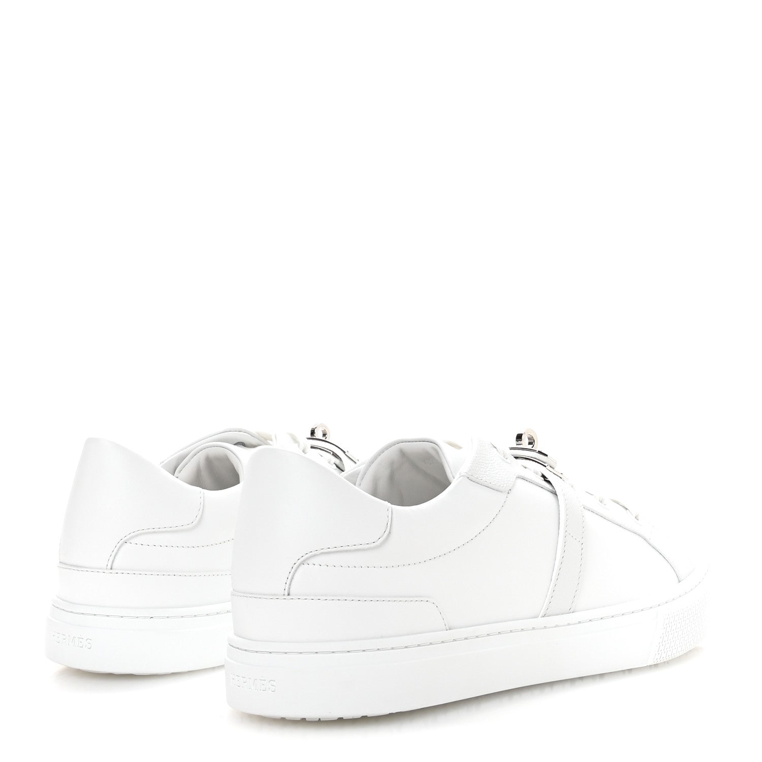 Hermes Calfskin Epsom Mens Day Sneakers 42 White 5 of 9