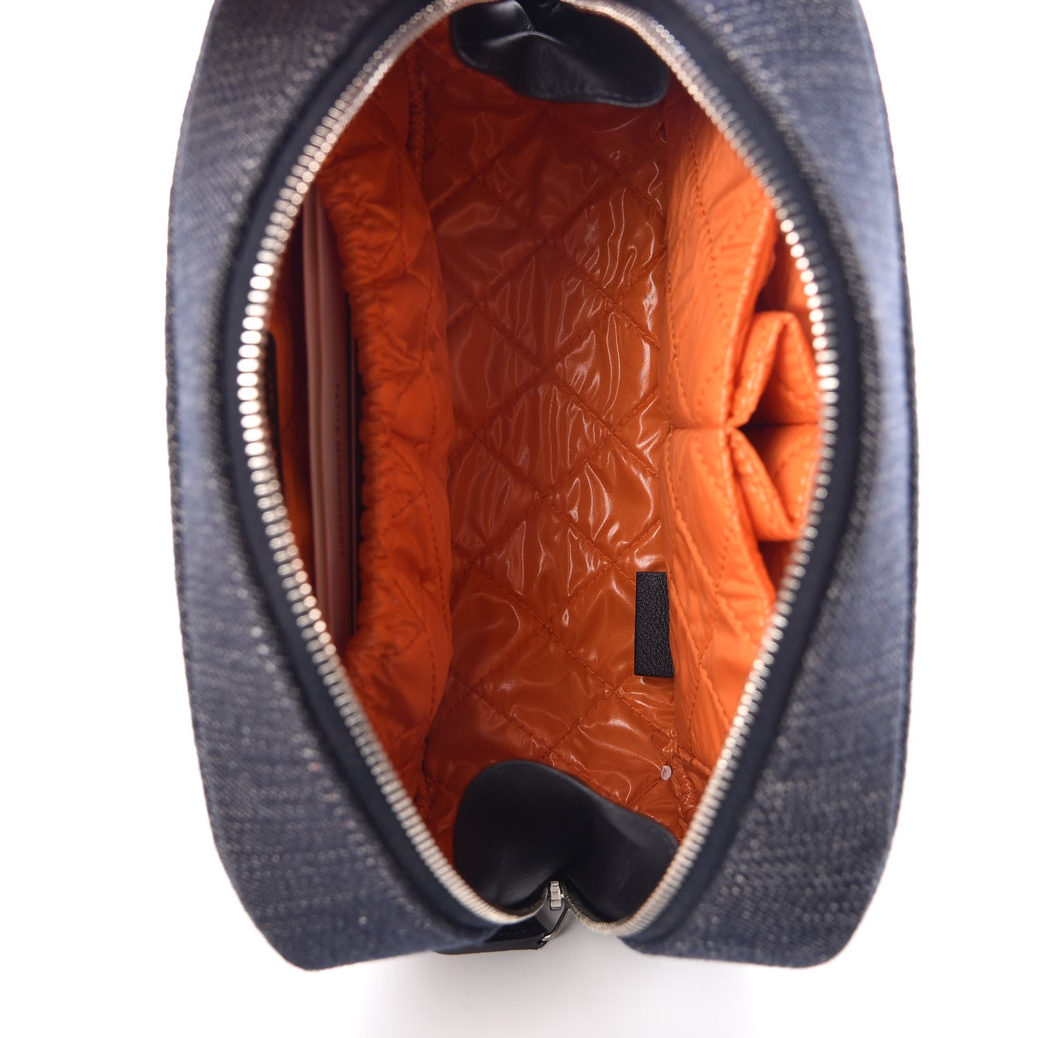 Chanel Denim Small Deauville Case Blue Orange 4 of 6