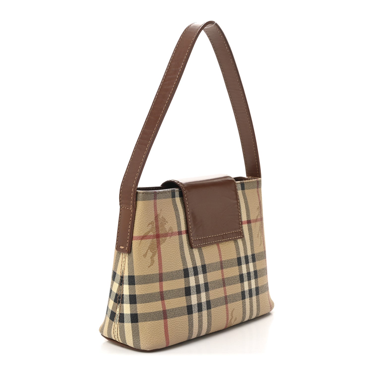 Burberry House Check Small Tote Dark Brown 3 of 11