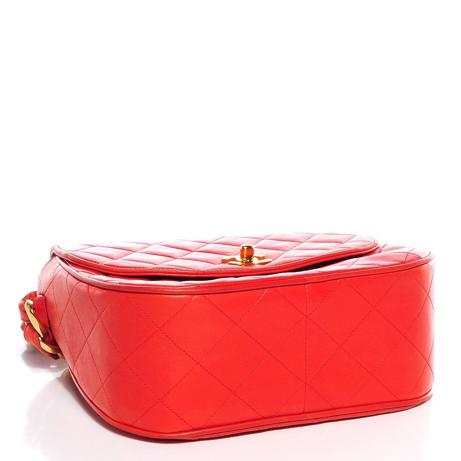 Chanel Lambskin Small Single Flap Red 4 of 6