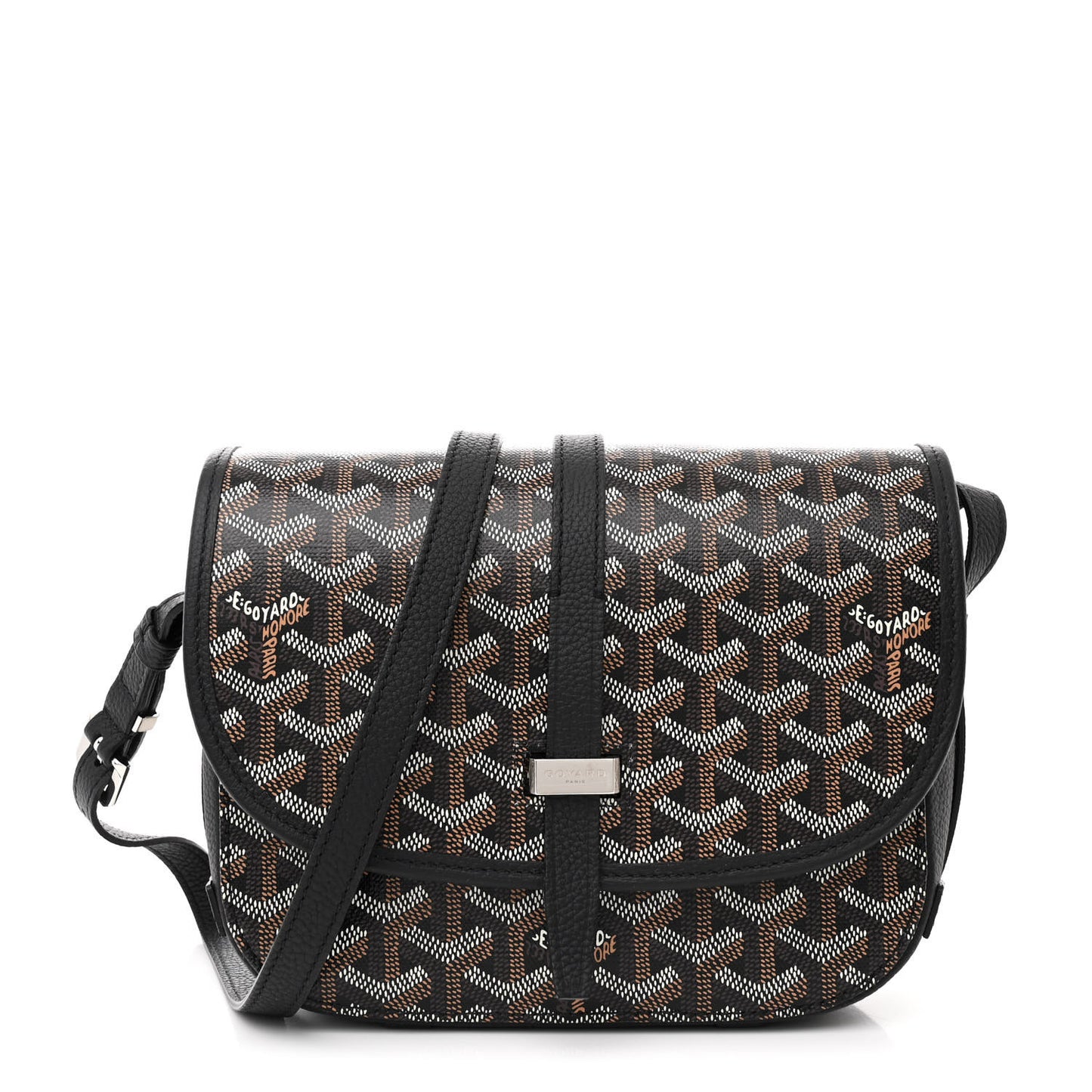 Goyardine Belvedere II PM Messenger Bag Black