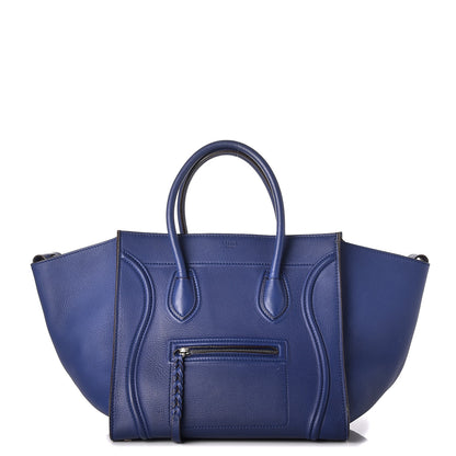 Celine Supple Calfskin Medium Phantom Luggage Indigo 1 of 8