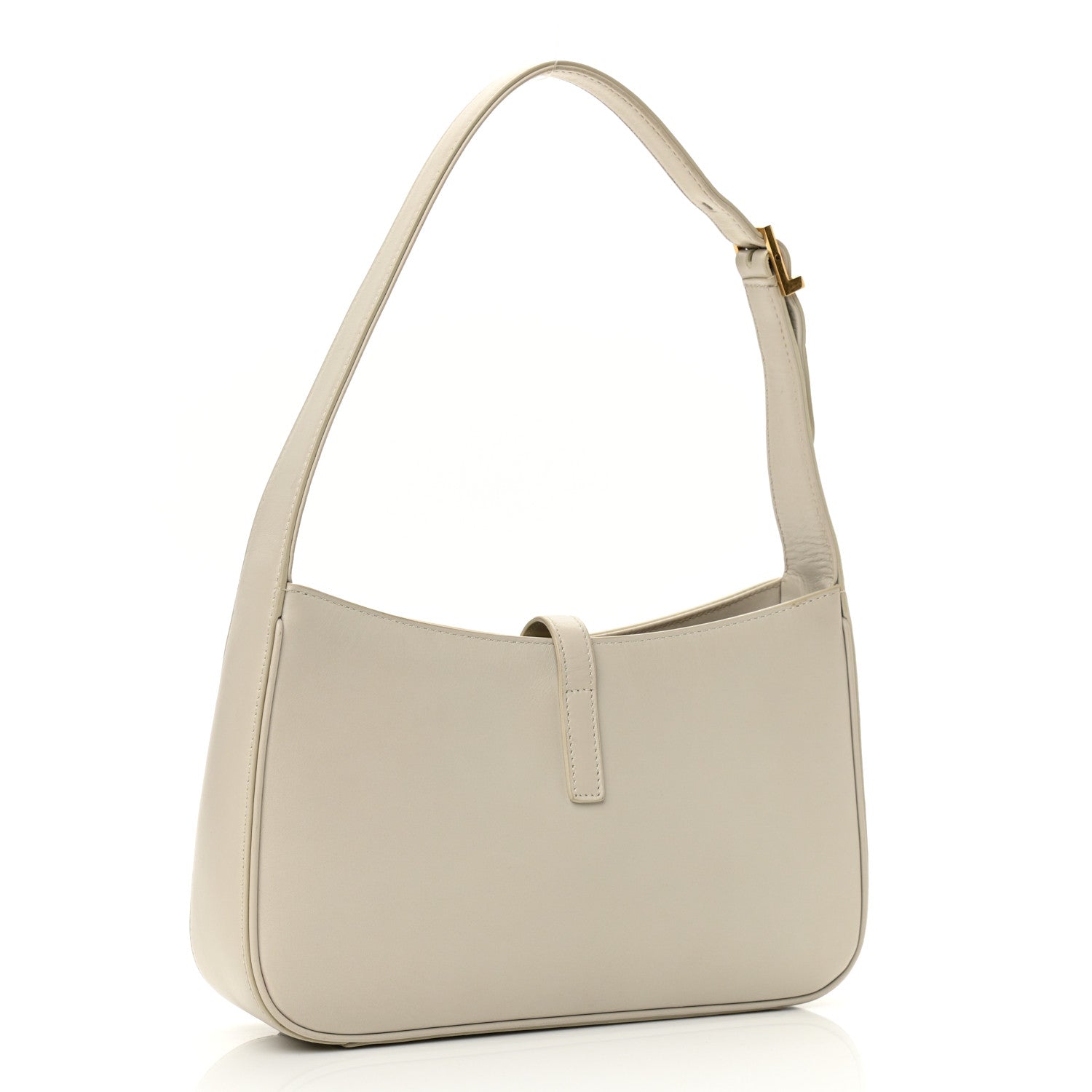 Saint Laurent Smooth Calfskin Le 5 A 7 Hobo Blanc Vintage 3 of 11