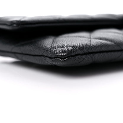 Chanel Caviar Quilted Flap Clutch Black 9 of 11