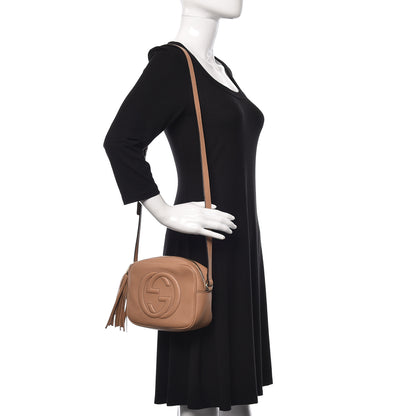 Gucci Pebbled Calfskin Small Soho Disco Bag Rose Beige 2 of 9