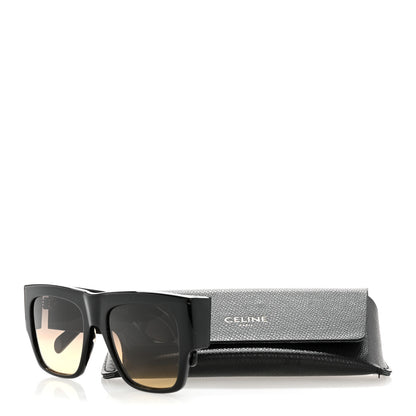 Celine Acetate Rectangular Sunglasses CL4056IN Black 9 of 9