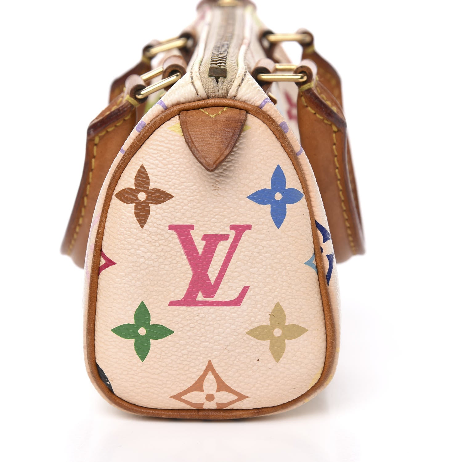 Louis Vuitton Monogram Multicolor Mini Sac HL Speedy White 9 of 12