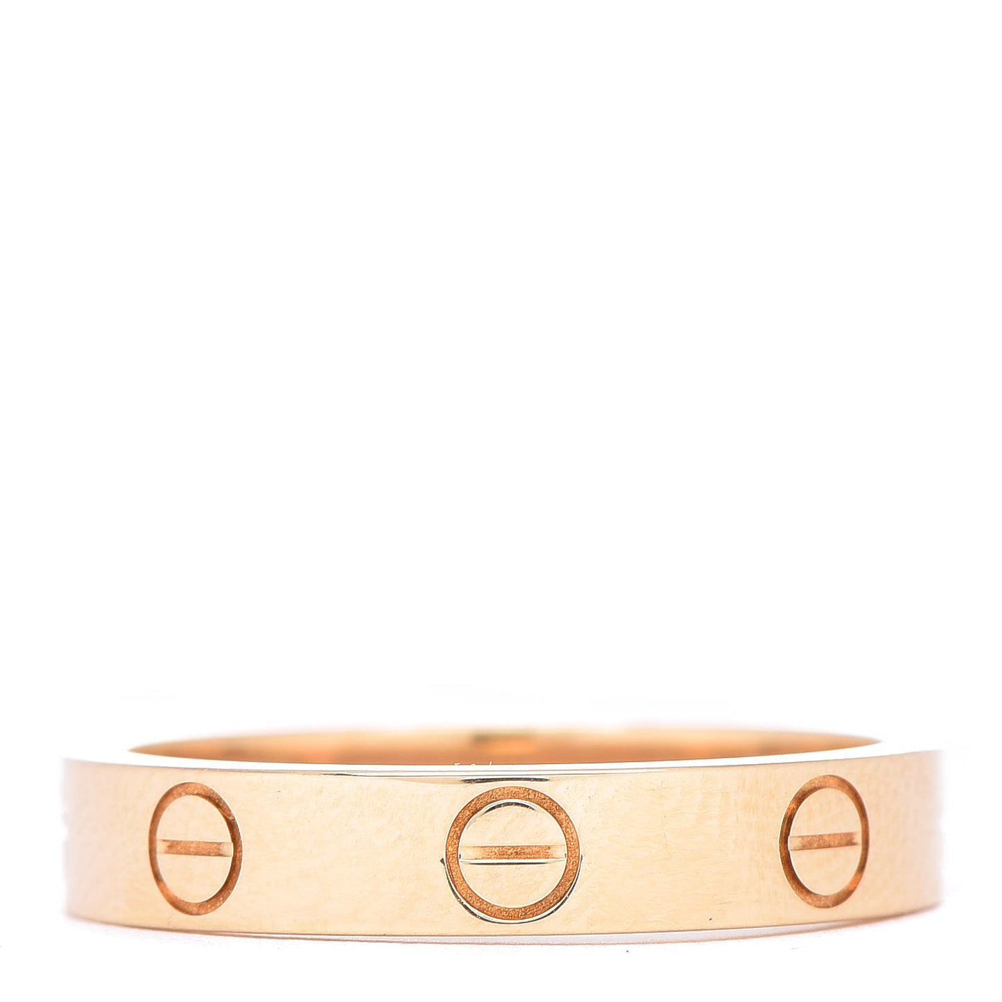 18K Yellow Gold 3.5mm LOVE Wedding Band Ring 53 6.25