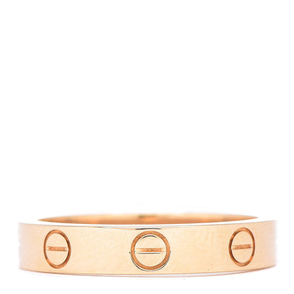 Cartier 18K Yellow Gold 3.5mm LOVE Wedding Band Ring 53 6.25 3 of 4