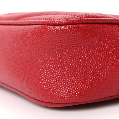 Saint Laurent Grain De Poudre Matelasse Monogram Mini Lou Camera Bag Opyum Red 10 of 10
