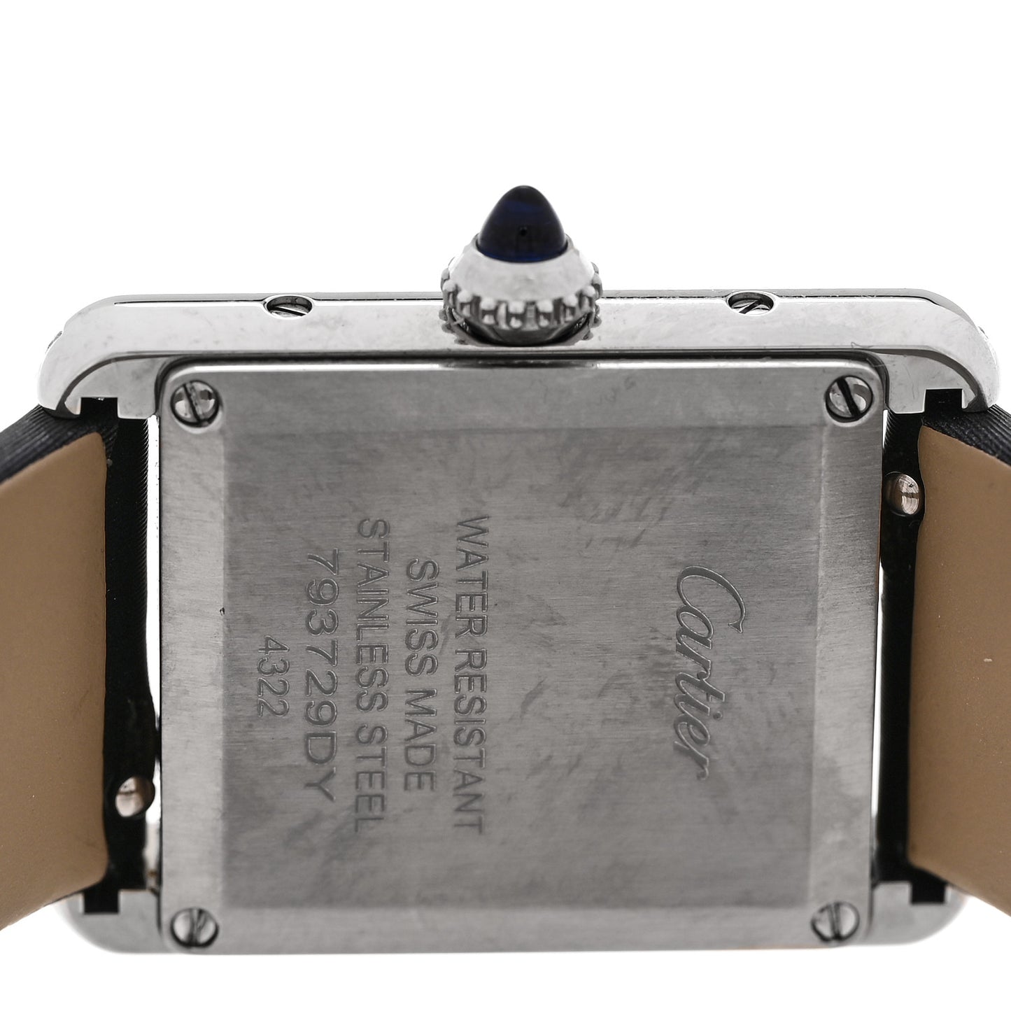 Stainless Steel Satin Diamond 22mm Must de Cartier Tank Quartz Watch