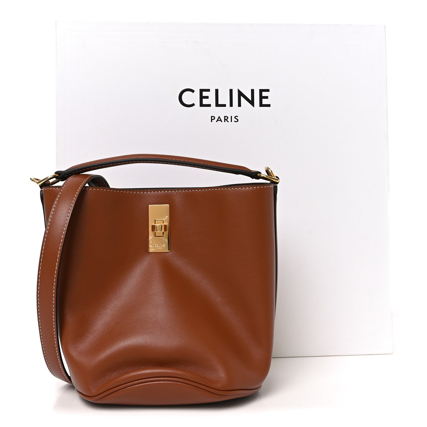 Smooth Calfskin Teen Bucket 16 Tan