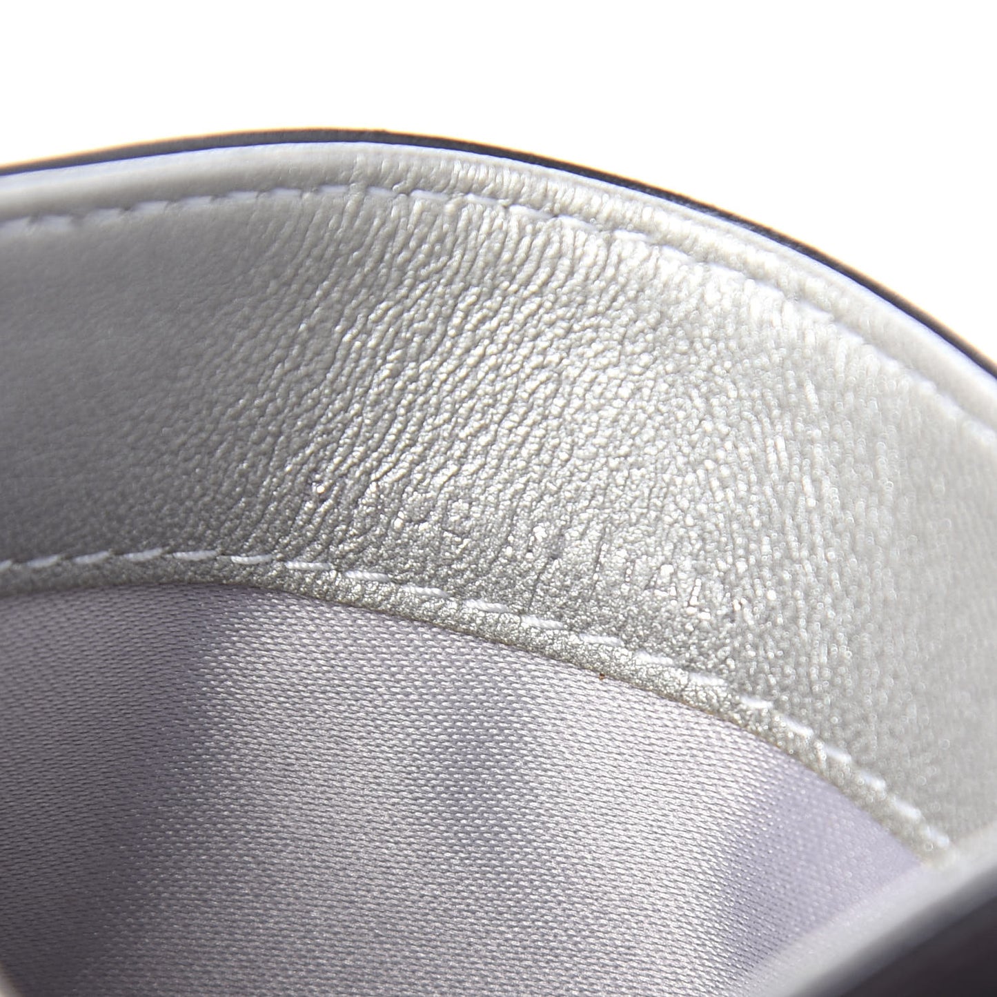 Lambskin Camellia Embossed Card Holder Black