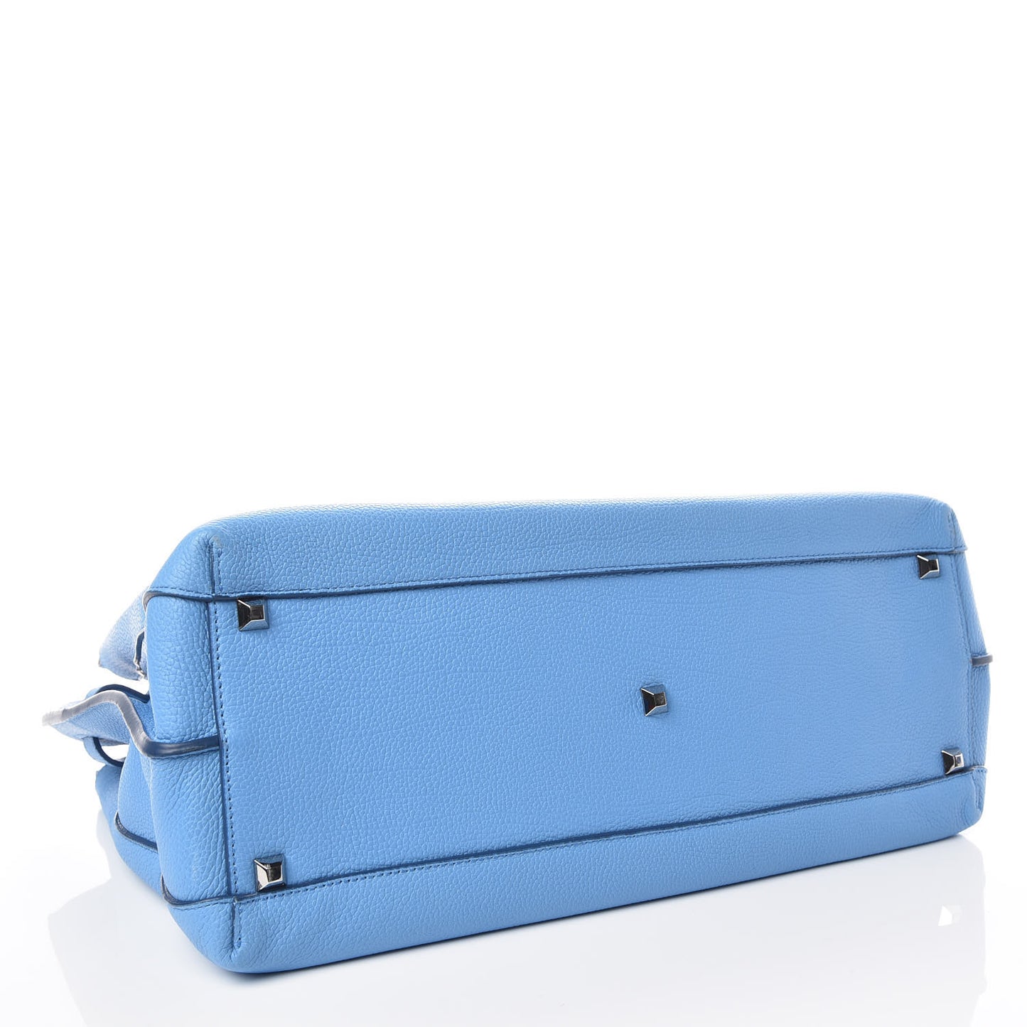 Grained Calfskin Large Milla Tote Tile Blue