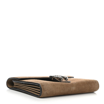 Gucci Suede Mini Dionysus Chain Wallet Taupe 4 of 19