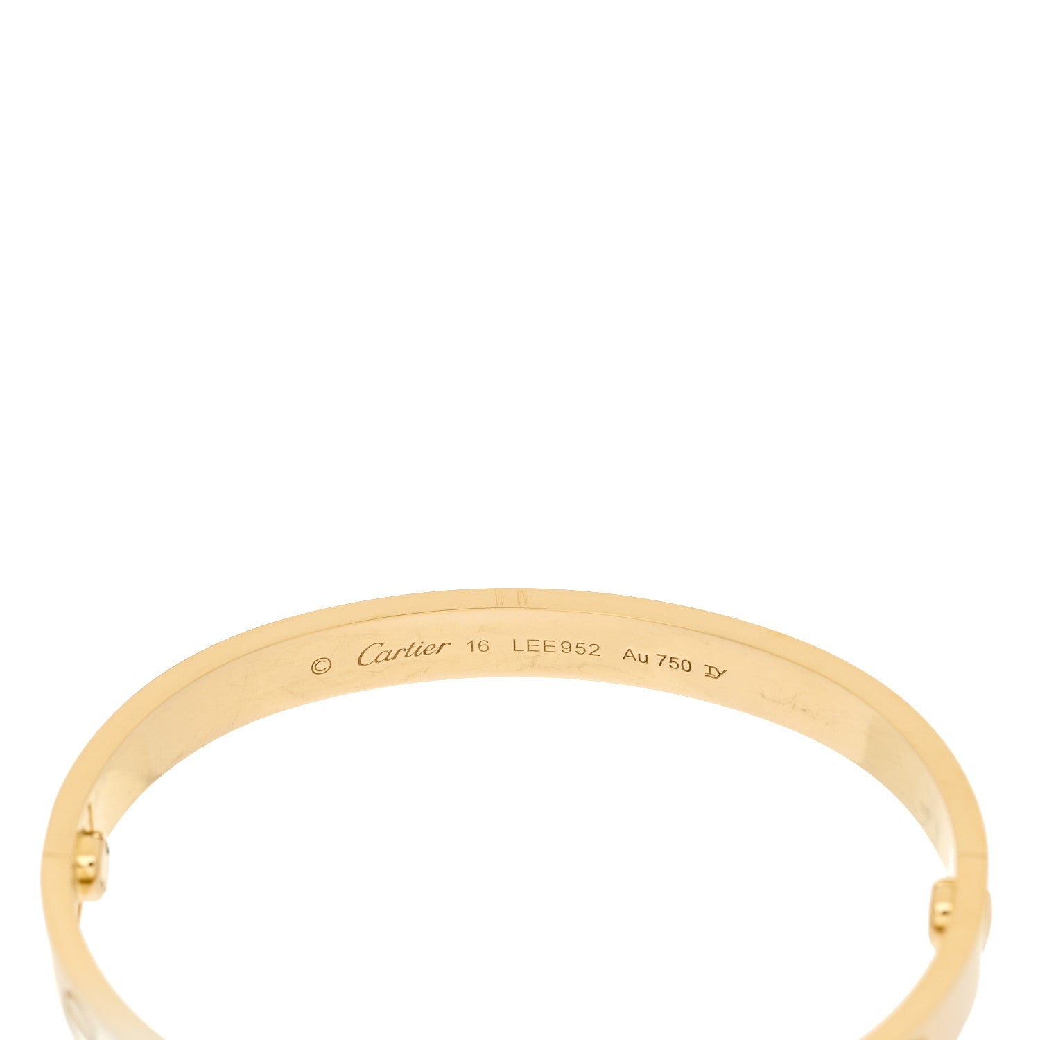Cartier 18K Yellow Gold LOVE Bracelet 16 3 of 6