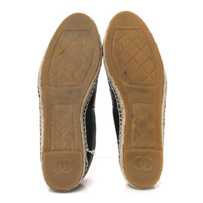 Chanel Lambskin CC Espadrilles 41 Black 7 of 12
