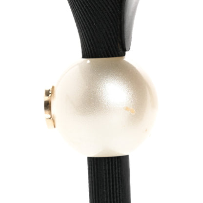 Chanel Goatskin Grosgrain Cap Toe Pearl Mule 40 Black 12 of 12