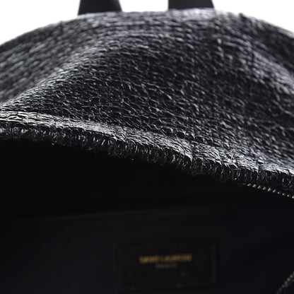 Saint Laurent Coated Canvas Hunting Backpack Black 9 of 20
