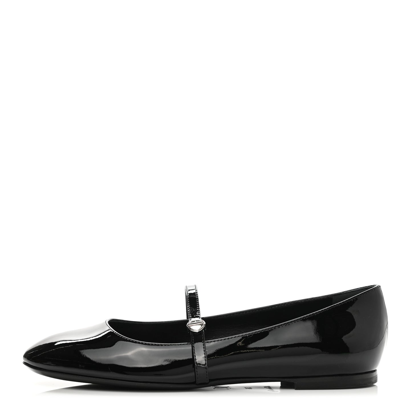 Patent Uniformes Ballerina Flat 36 Black
