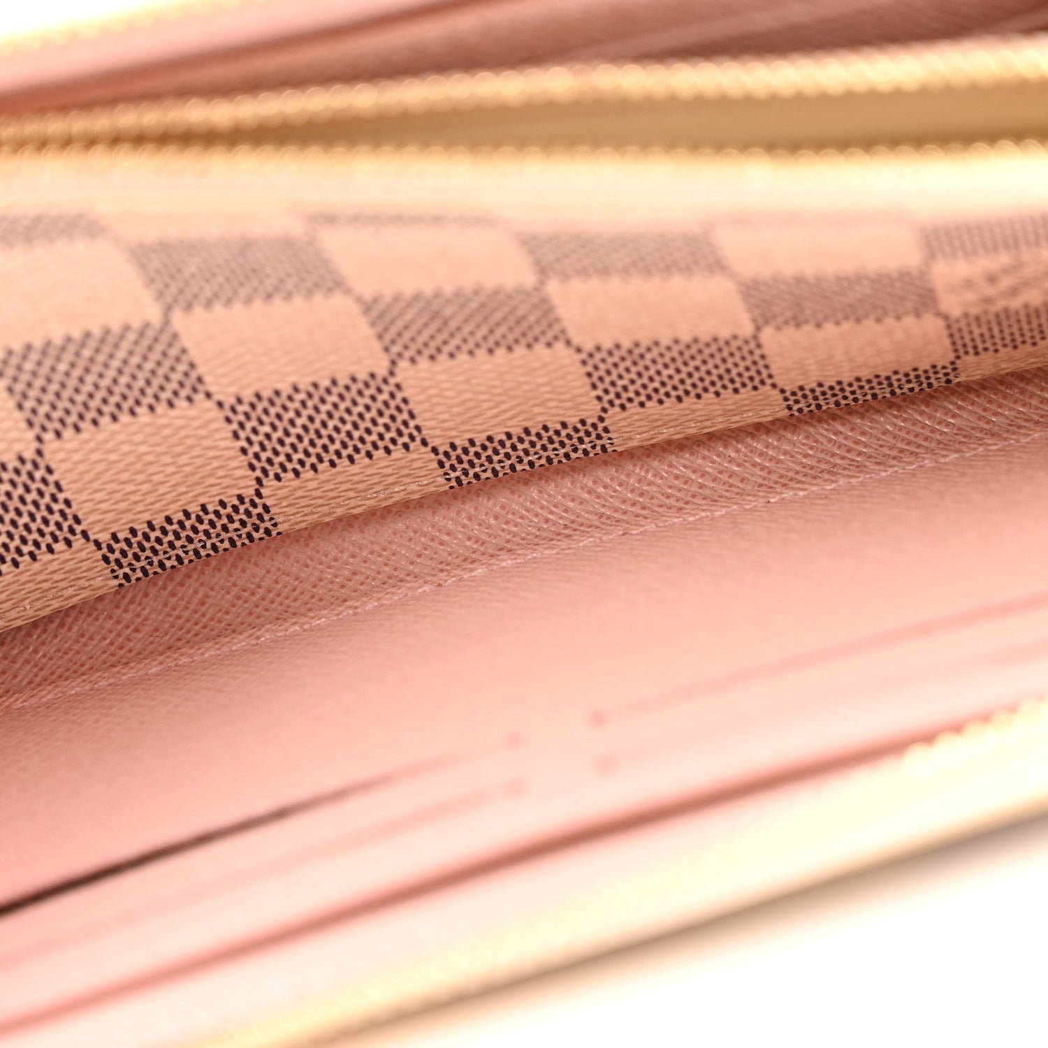 Louis Vuitton Damier Azur Clemence Wallet Rose Ballerine 7 of 11