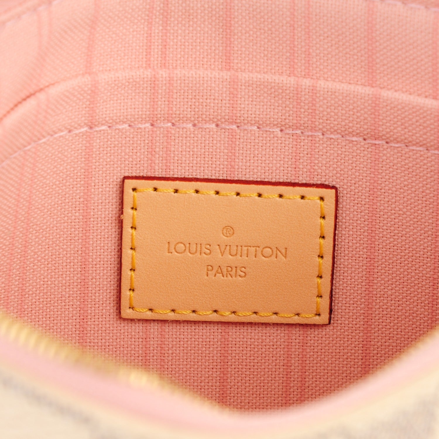 Louis Vuitton Damier Azur Neverfull MM GM Pochette Rose Ballerine 6 of 8
