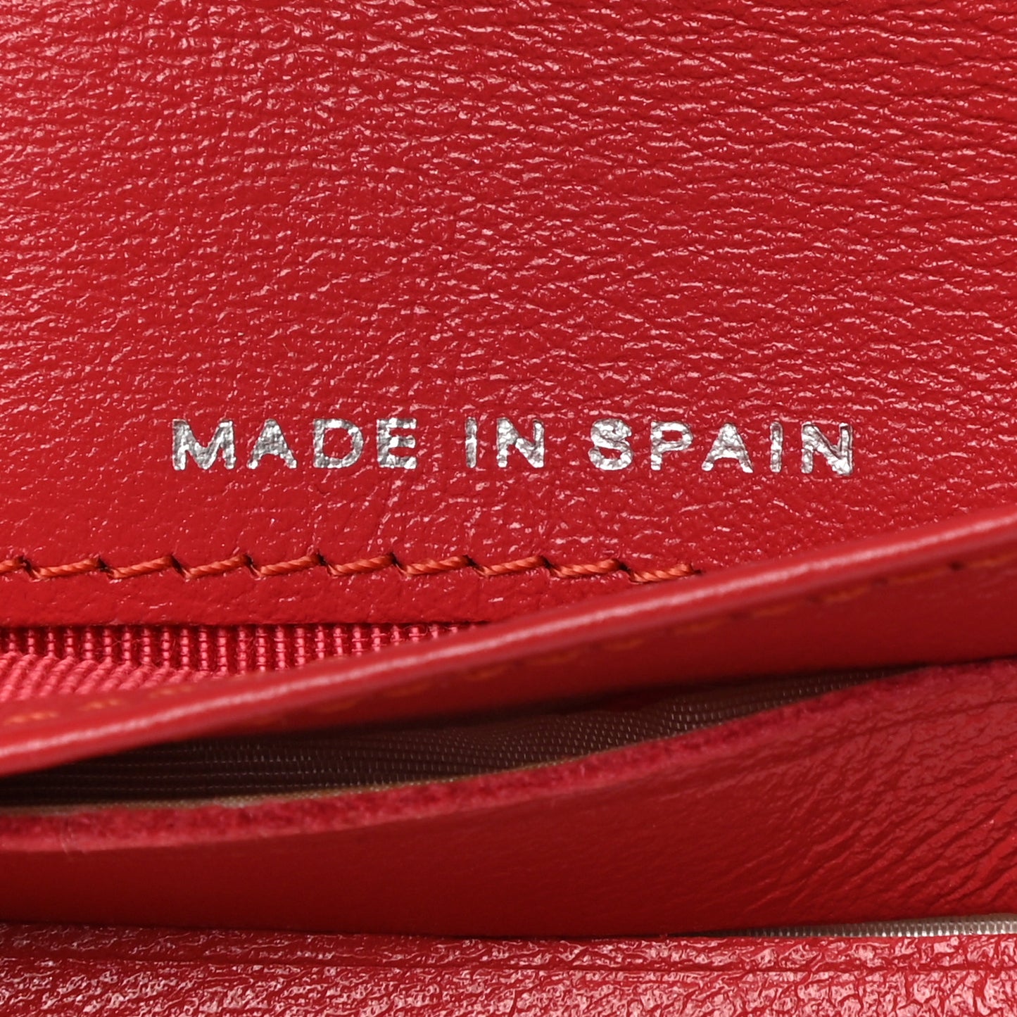 Patent Quilted CC French Wallet Red