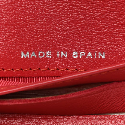 Chanel Patent Quilted CC French Wallet Red 7 of 9