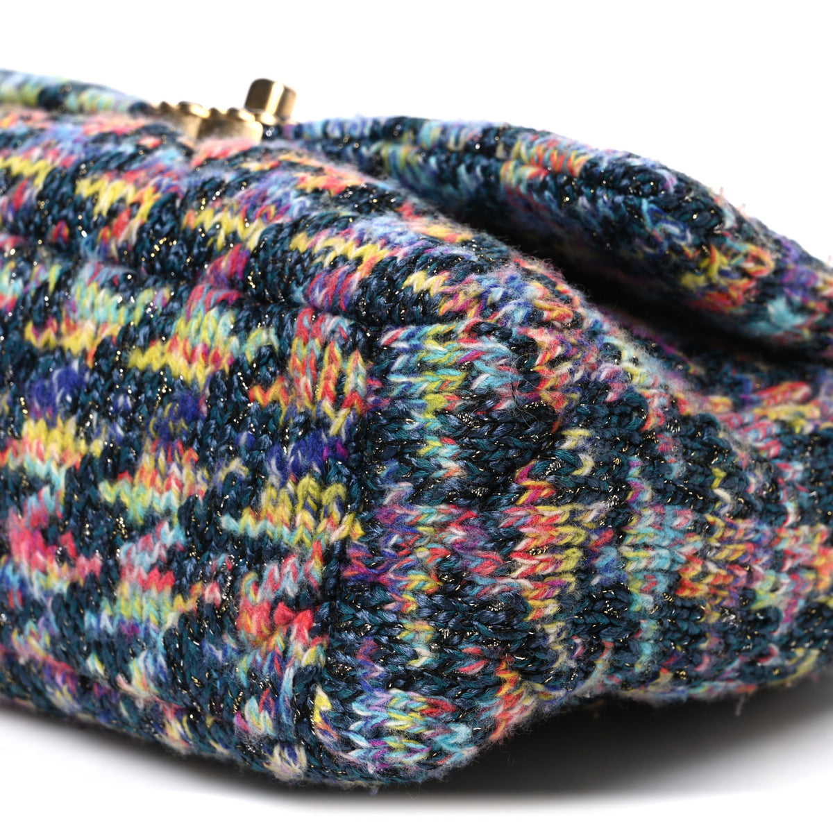 Tweed Quilted Medium Chanel 19 Flap Dark Multicolor