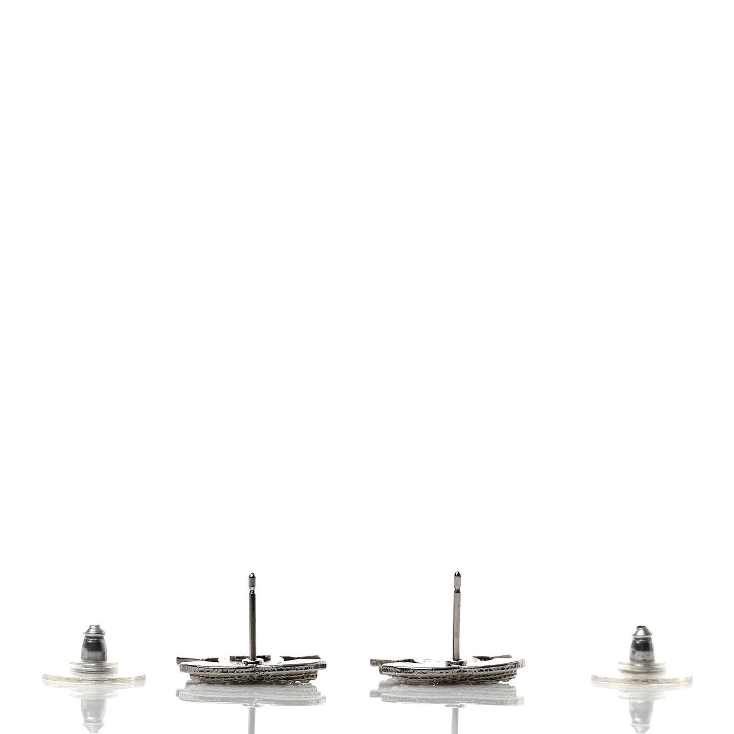 Crystal Mini Timeless CC Earrings Silver