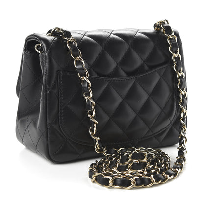 Chanel Lambskin Quilted Mini Square Flap Black 3 of 11