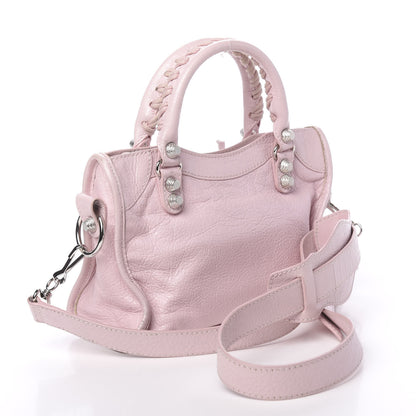 Balenciaga Agneau Giant 12 Silver Hardware Mini City Rose Poudre Rose Petunia 3 of 12