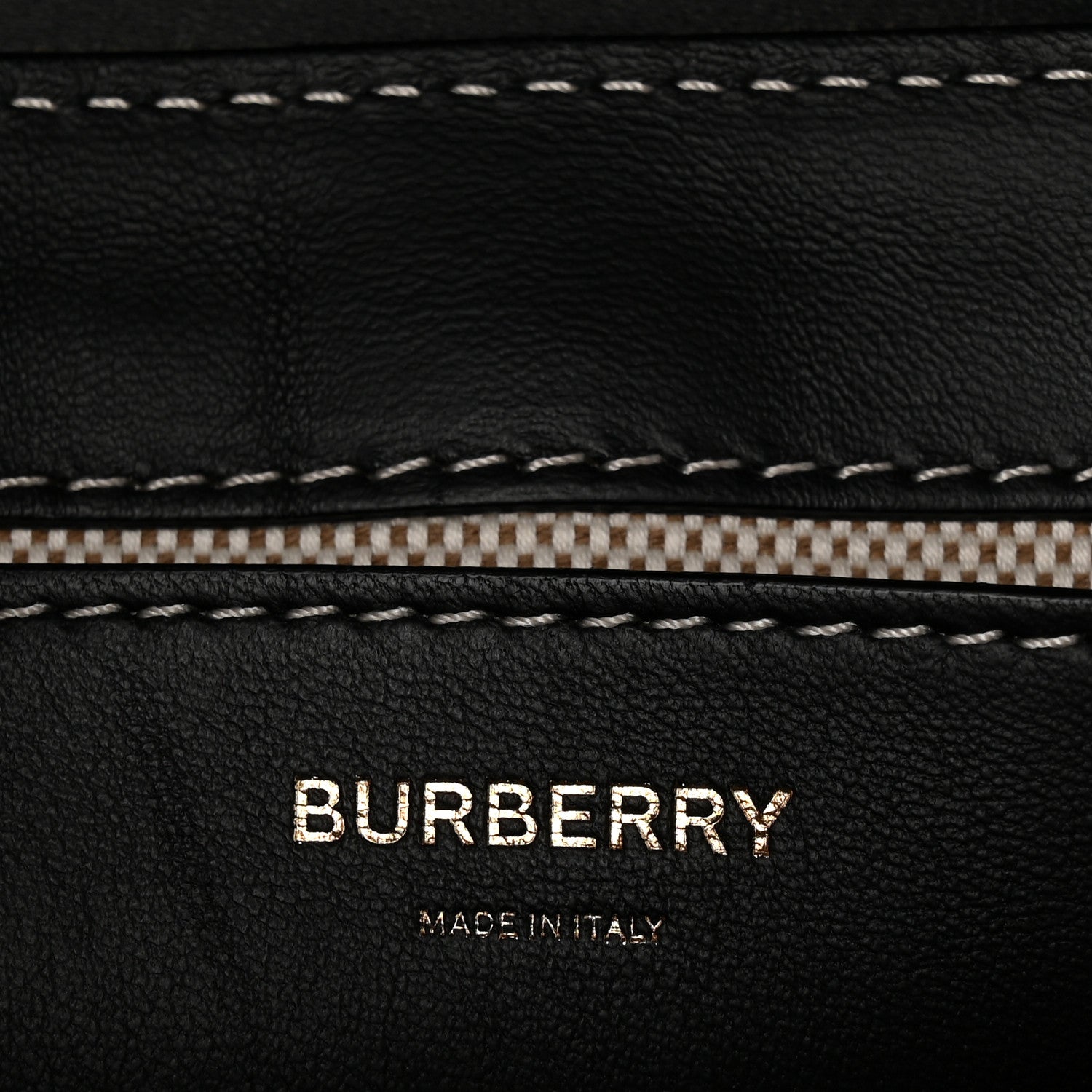 Burberry Calfskin Tartan Note Crossbody Bag Military Green 6 of 10