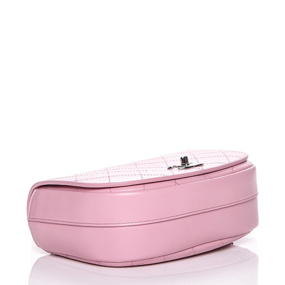 Chanel Calfskin Stitched Ring My Bag Flap Crossbody Pink 4 of 8