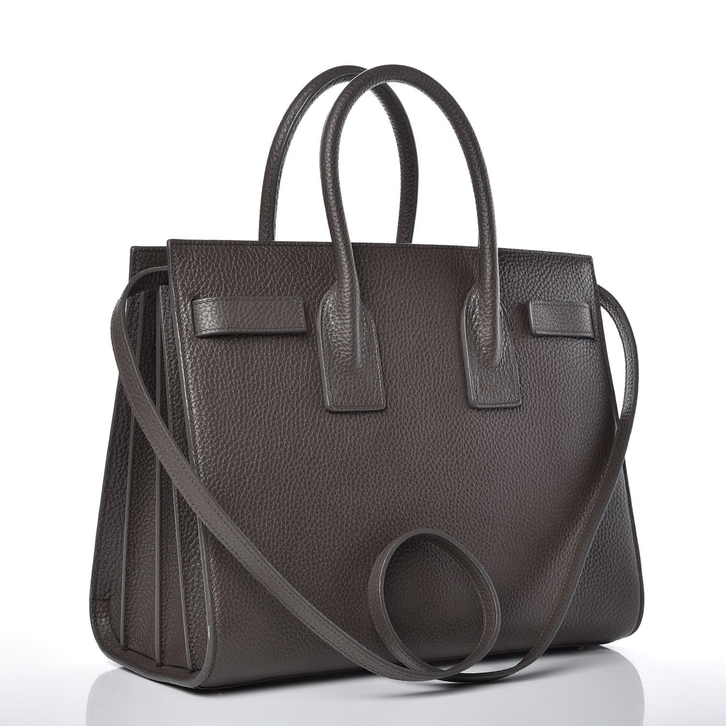 Grained Calfskin Small Sac De Jour Dark Anthracite