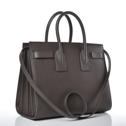 Saint Laurent Grained Calfskin Small Sac De Jour Dark Anthracite 3 of 13