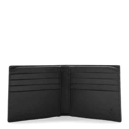Gucci GG Calfskin Embossed Emblem Bi-Fold Wallet Black 5 of 7