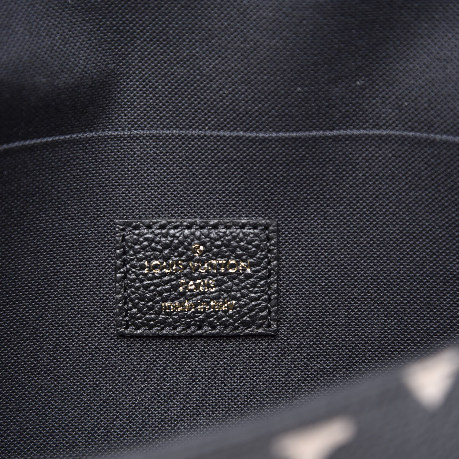 Louis Vuitton Empreinte Monogram Giant Crafty Pochette Felicie Black Creme 7 of 9