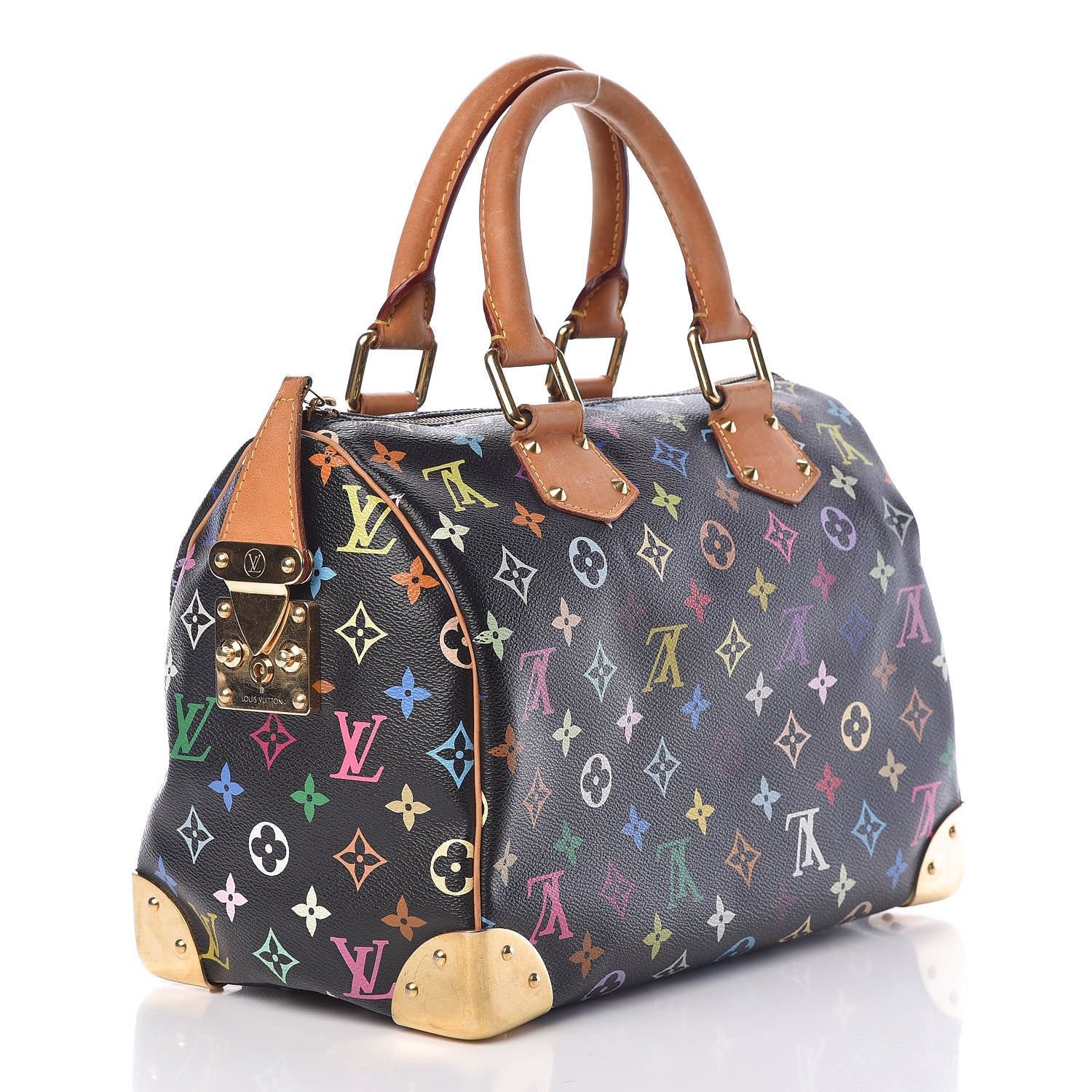Louis Vuitton Monogram Multicolor Speedy 30 Black 3 of 17