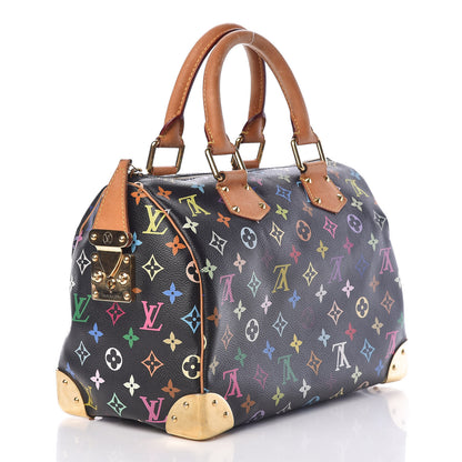 Louis Vuitton Monogram Multicolor Speedy 30 Black 3 of 17